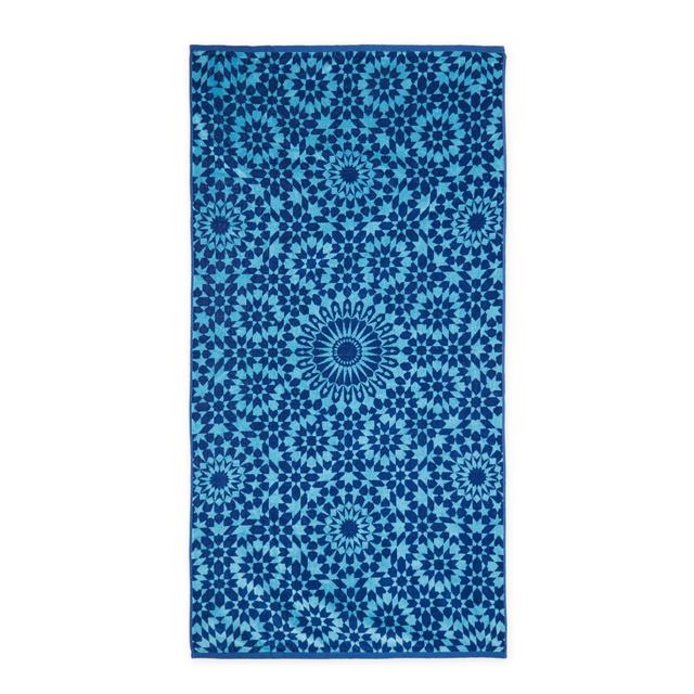 Destination Summer Geo Beach Towel in Blue