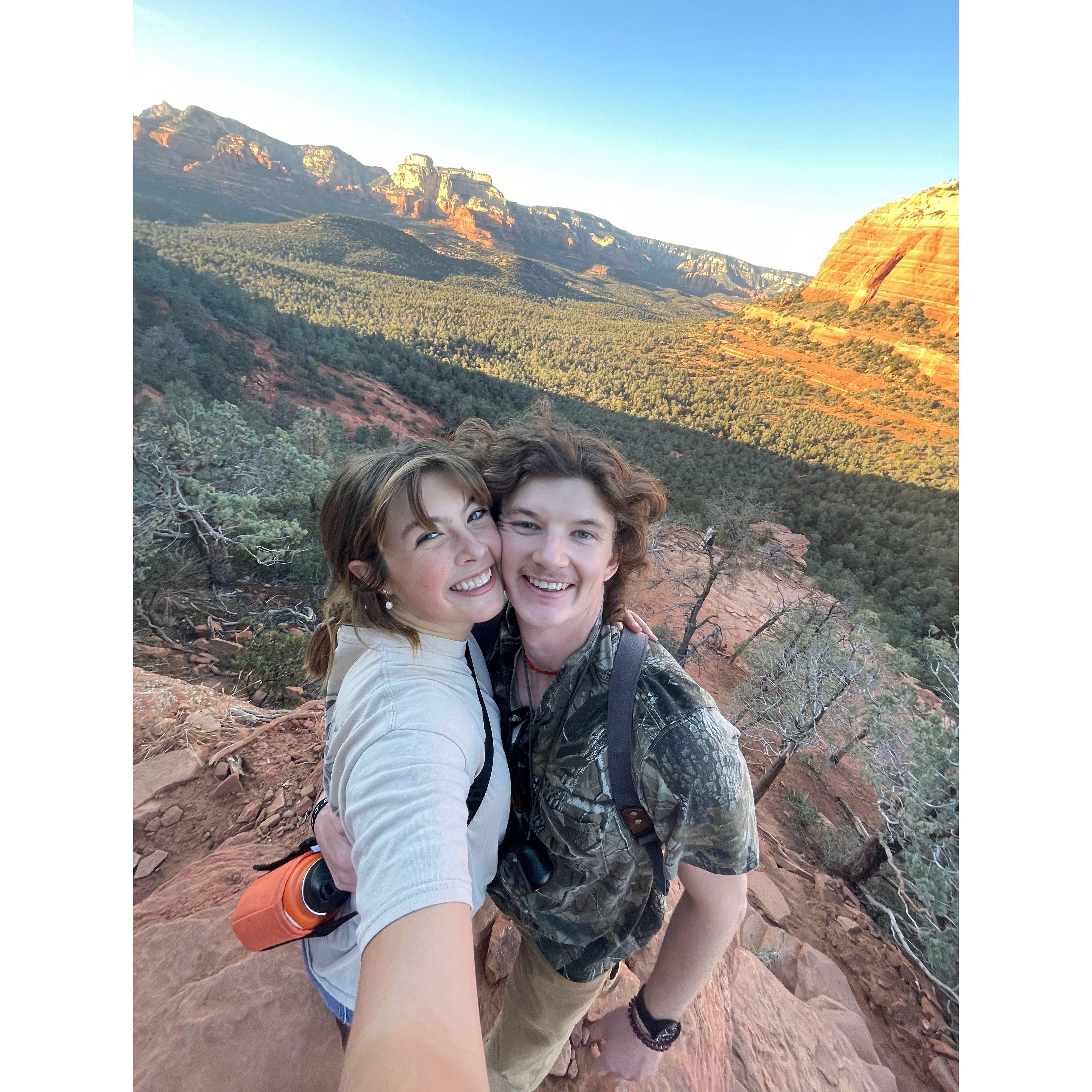 .5 selfie after a hike in Sedona!