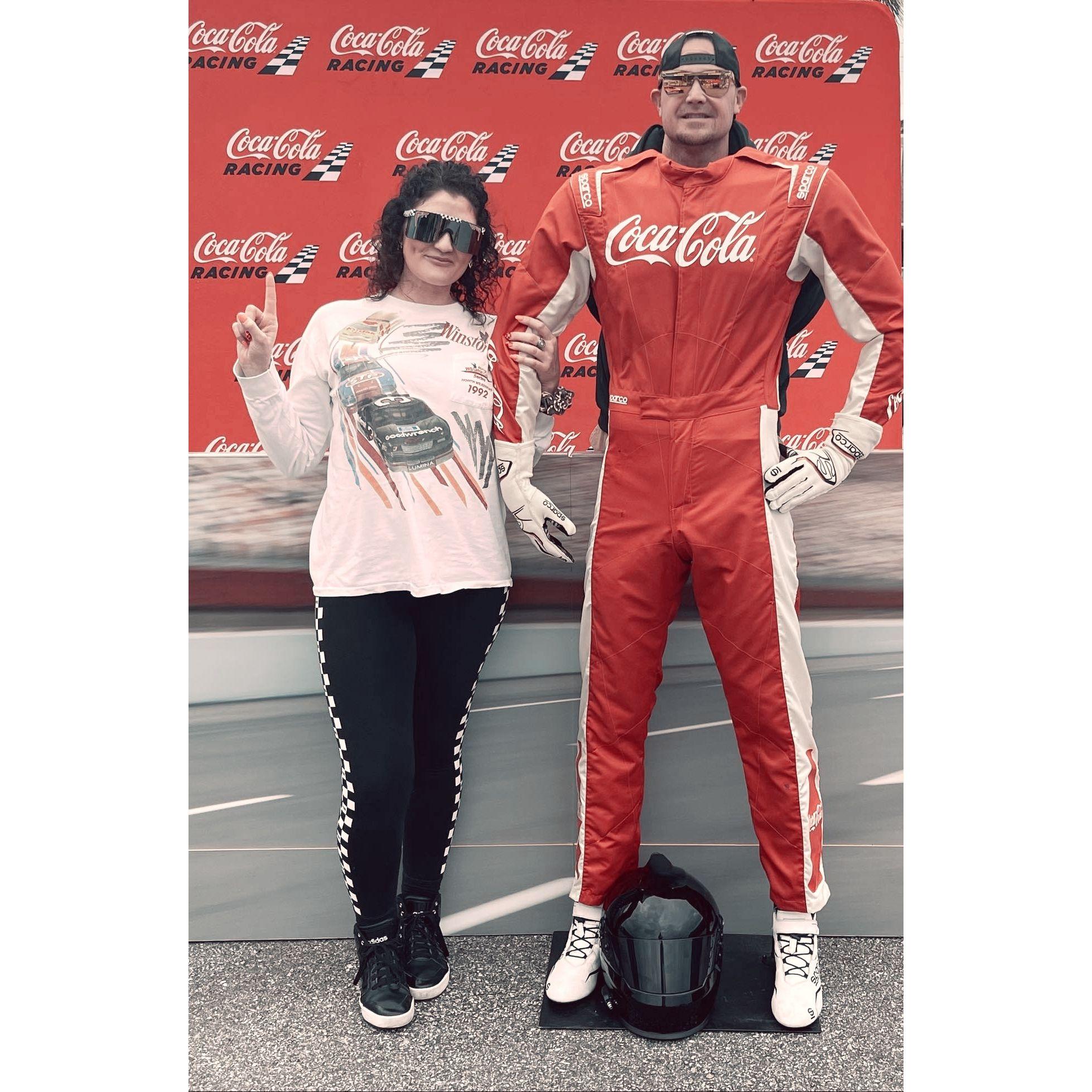 Breann took Chris to his first NASCAR race this year - the Daytona 500 - Shake and bake!