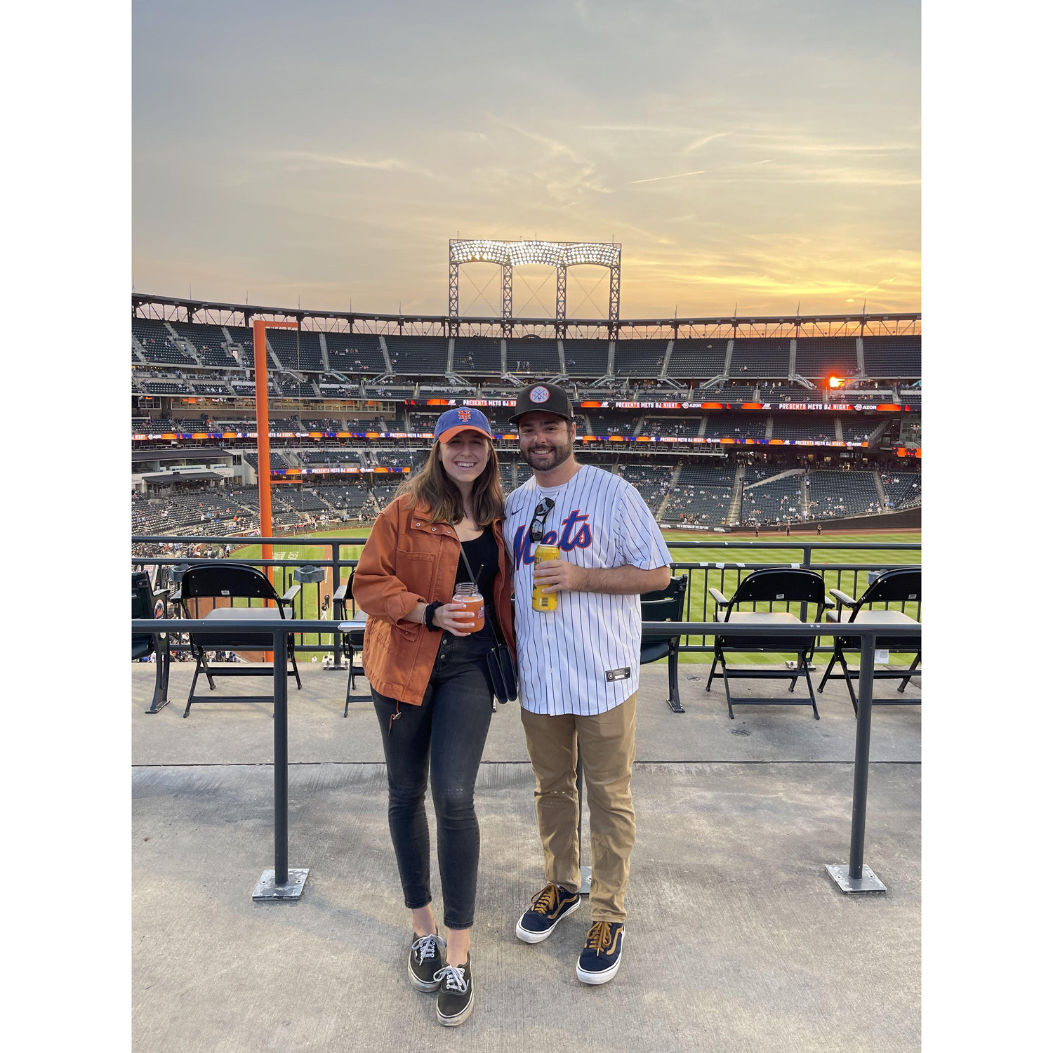 Maggie learned to love and support Mike’s favorite sports teams.