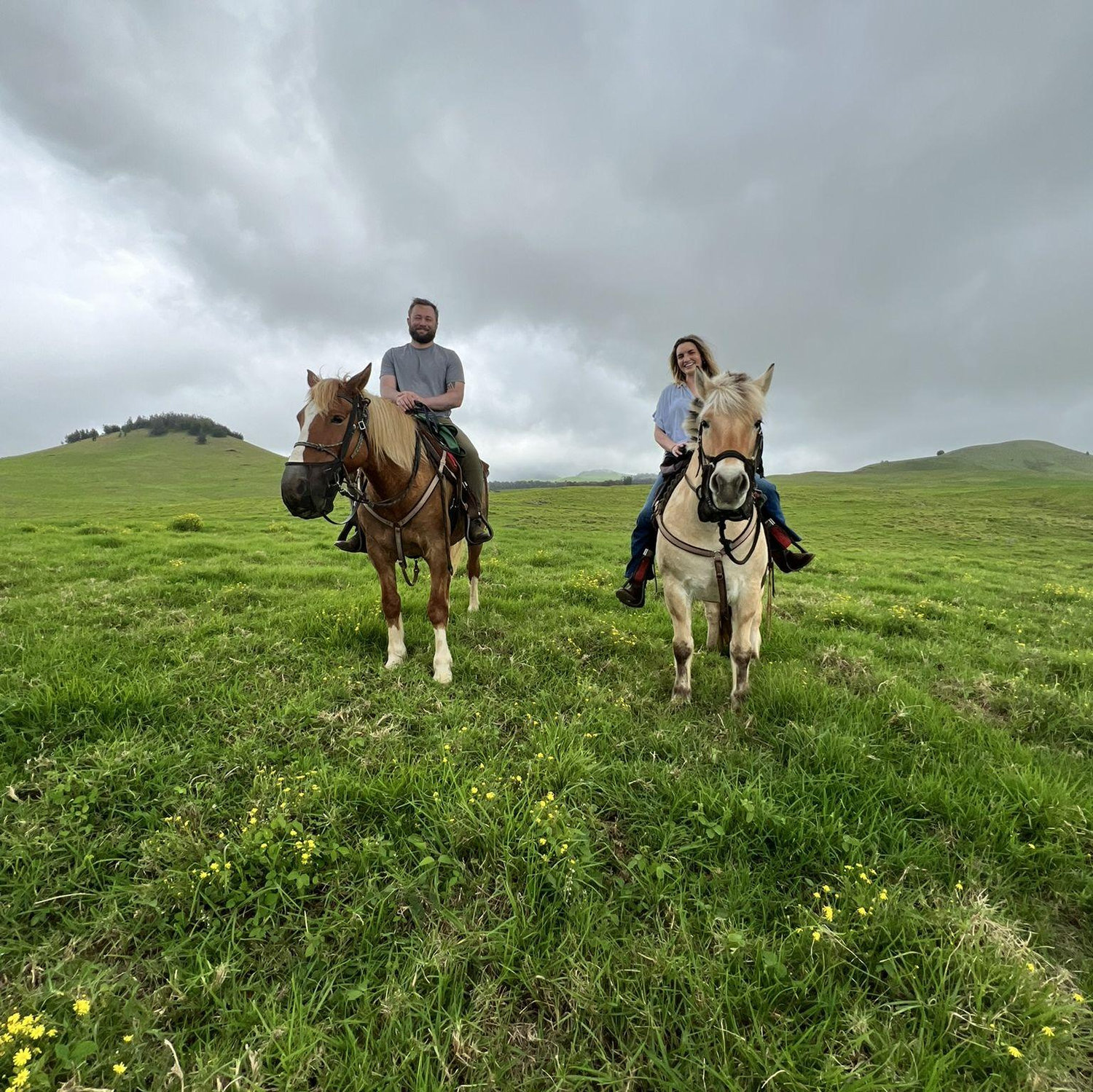 Riding horses in Hawaii
