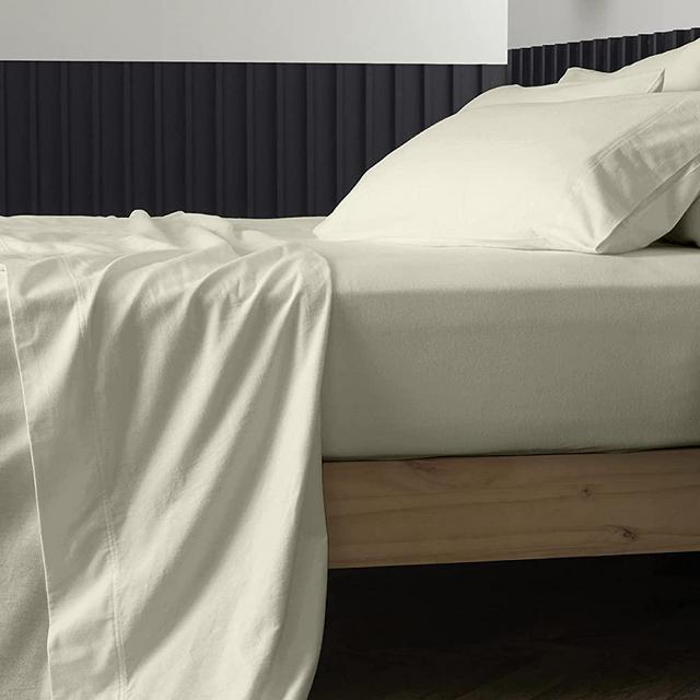 Pure Cotton California King Size Cotton Bed Sheets Set (Cal King, 1000 Thread Count) Desert Sand Bedding and Pillow Cases (4 Pc) – Cotton Sheets Cal King Size Bed- Sateen Sheets - 15” Deep Pocket