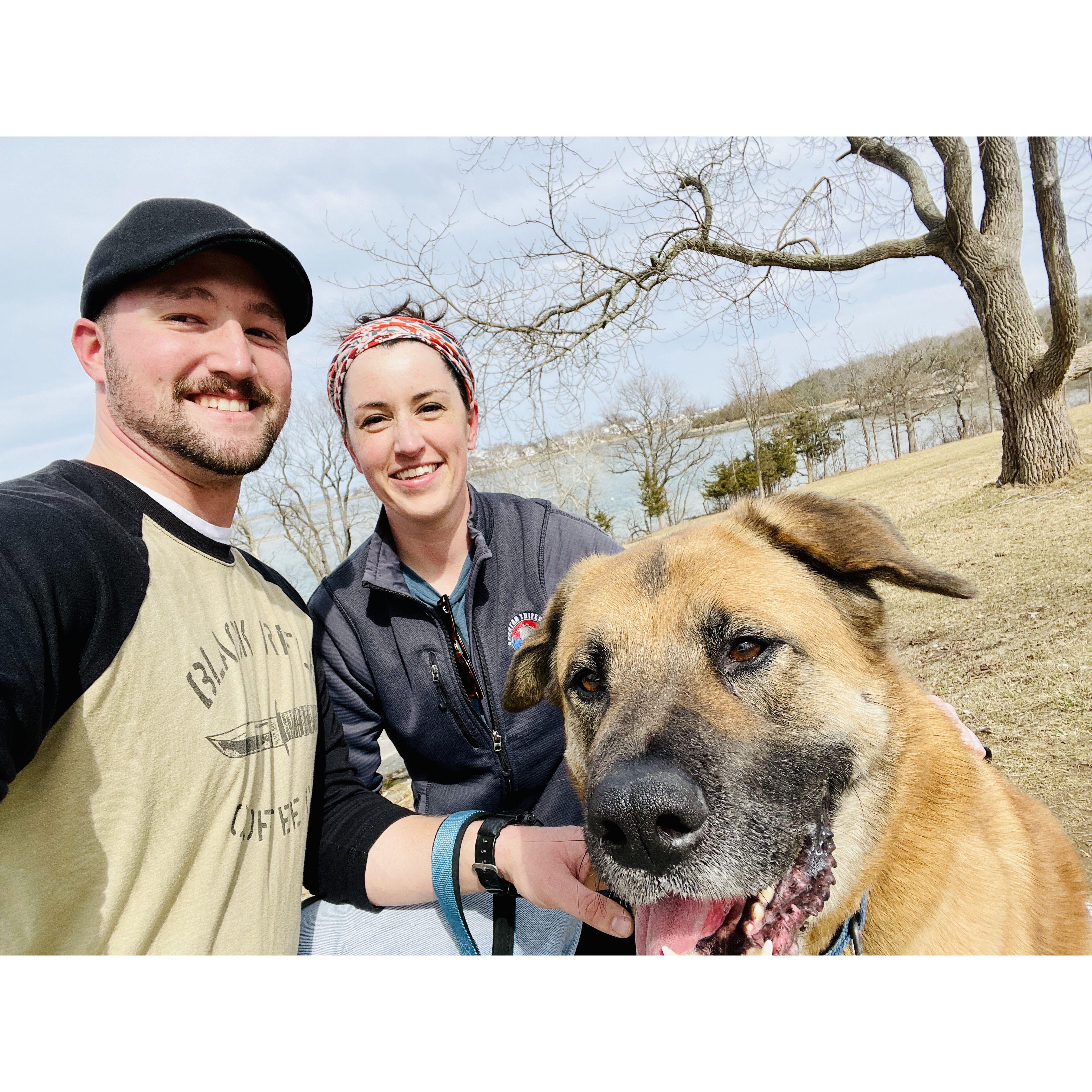 Hiking at World's End with Mr. Bubba.