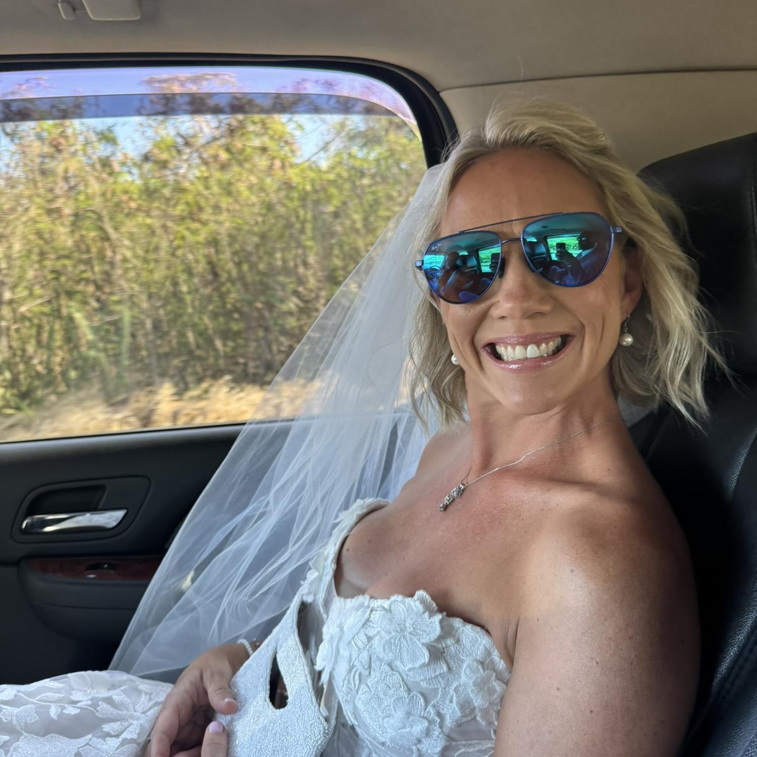 On our way to our Shipwrecks Beach wedding in Kauai