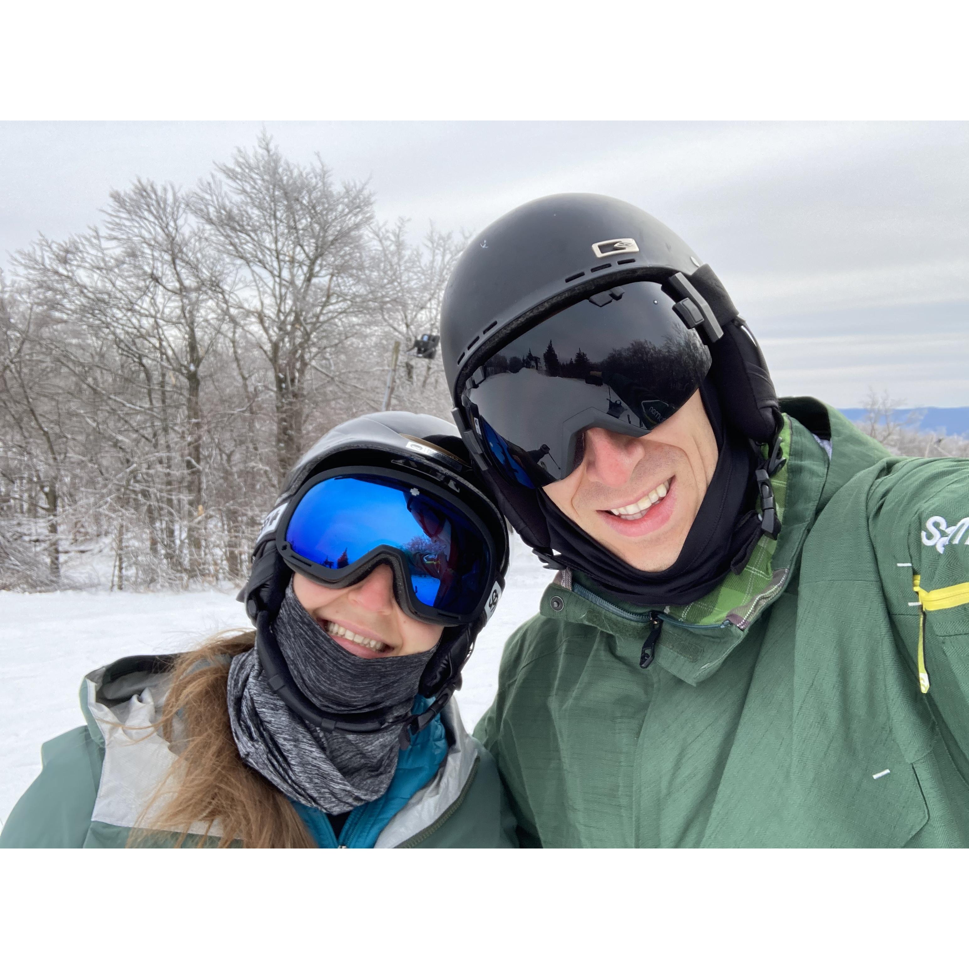 Jon turned Natalie into an avid skier!