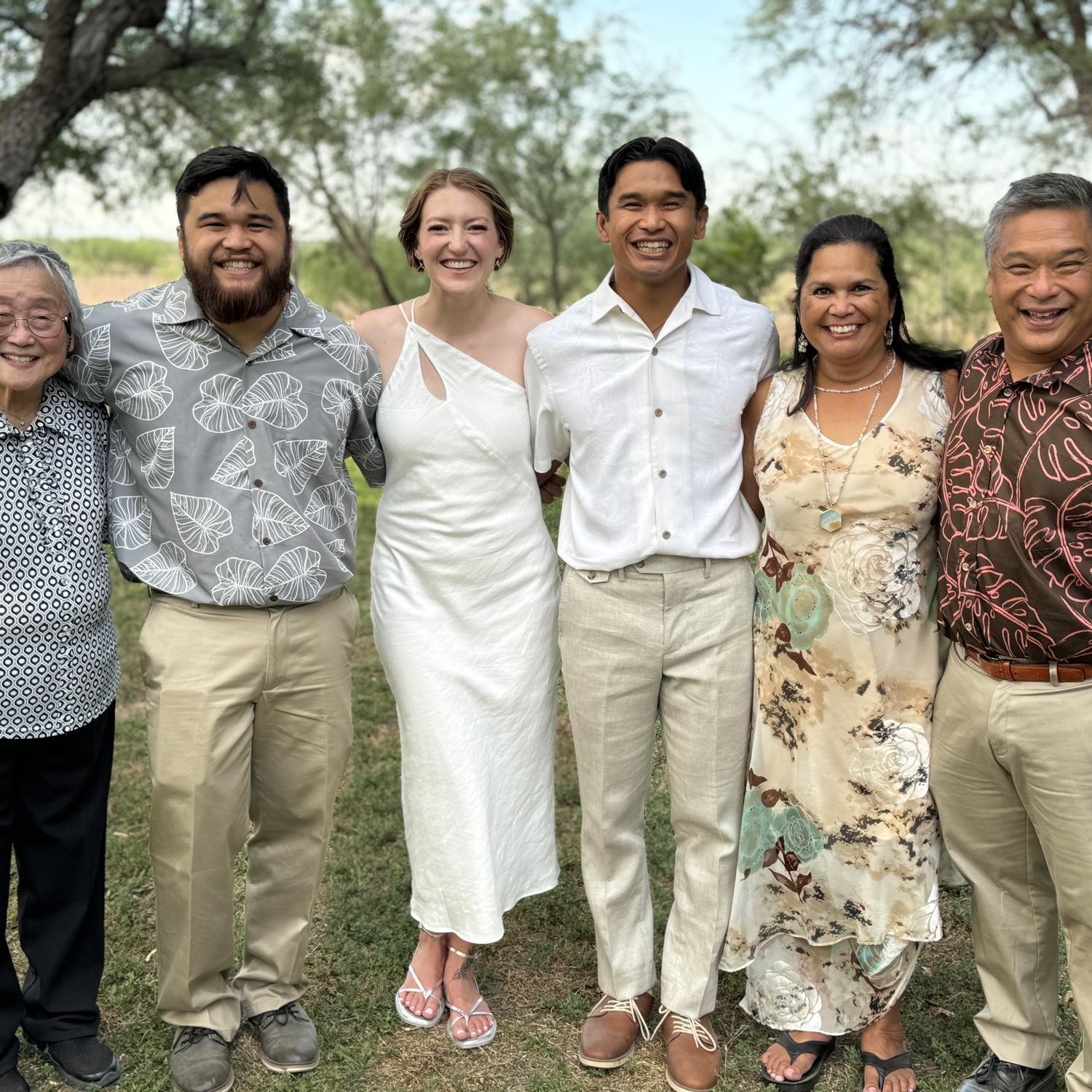 The Au-Yeung family at our wedding in Amado, AZ