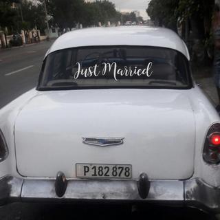 Just Married' Car Decal/Window Cling