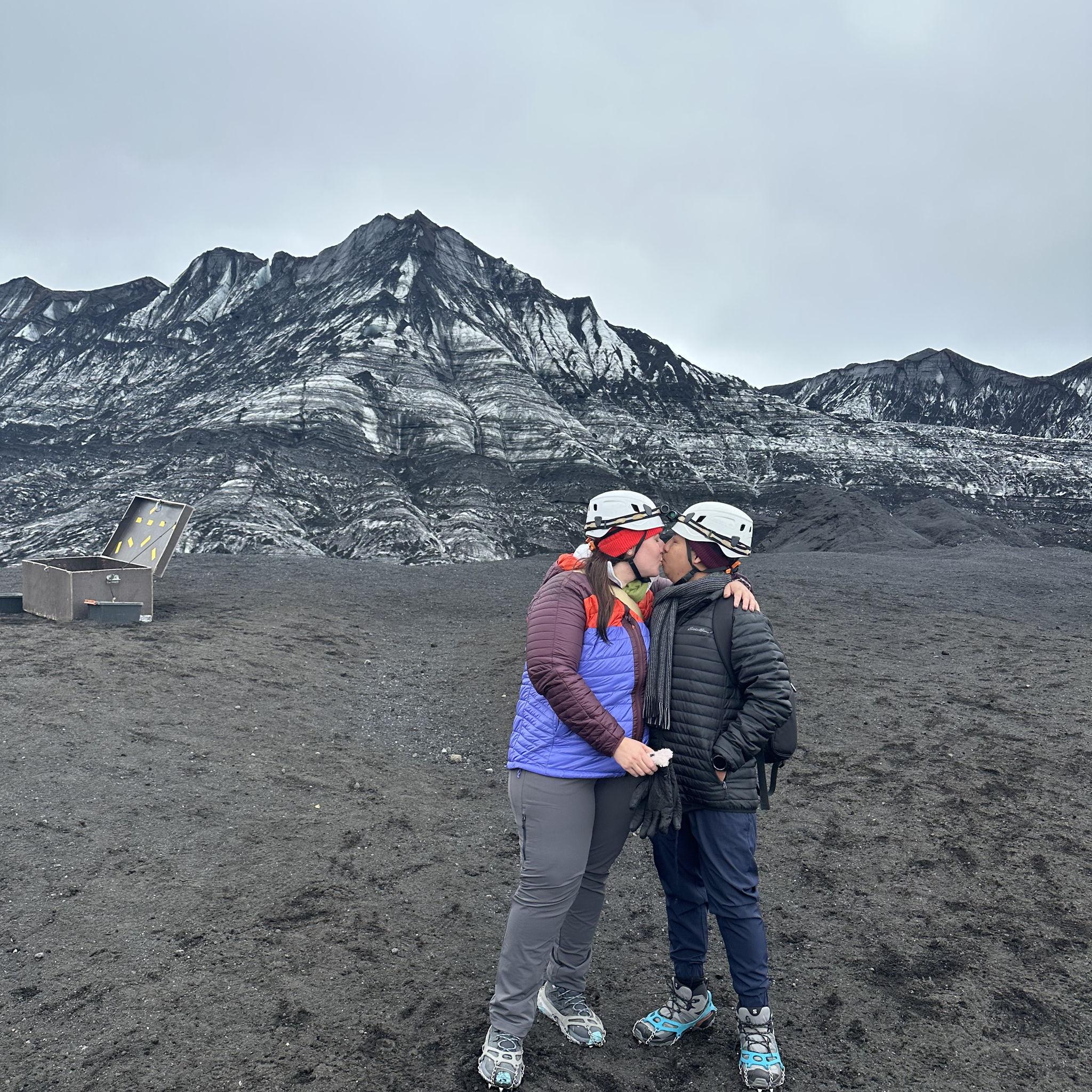 We hiked Katla Glacier and went into Ice Caves - September, 2024