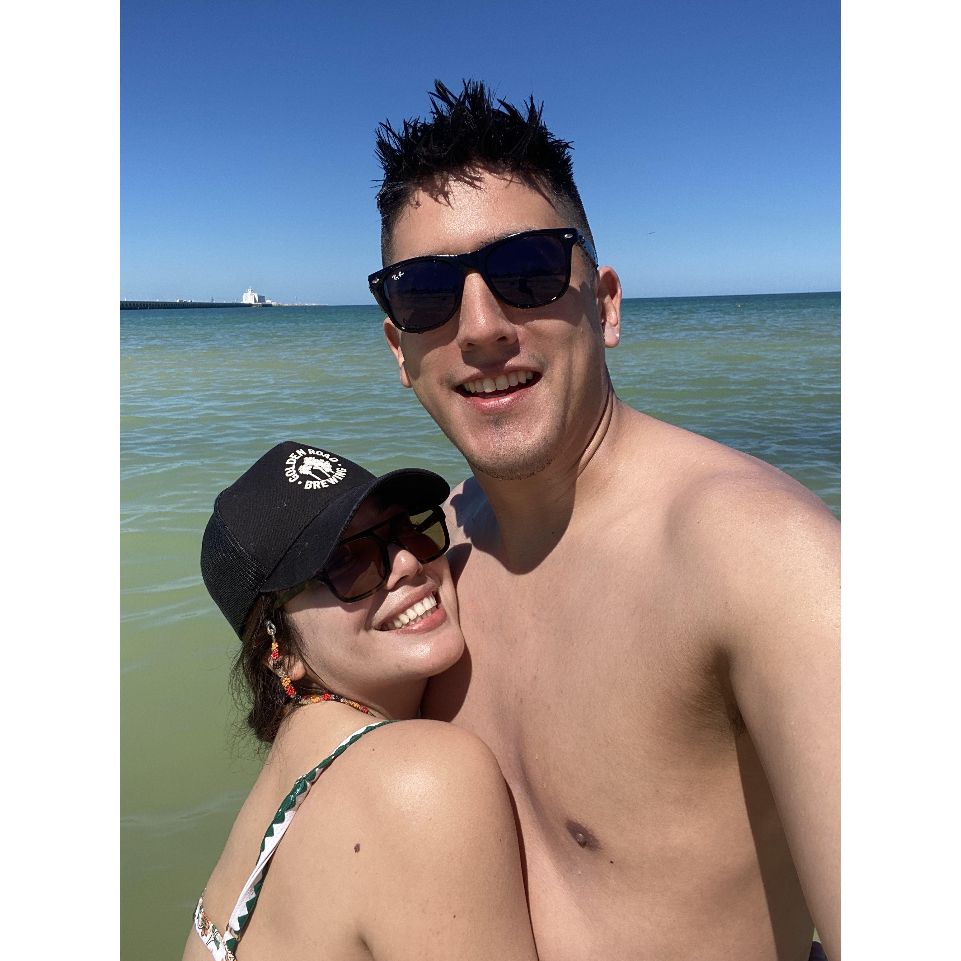 Soaking up the sun in Merida, MX.