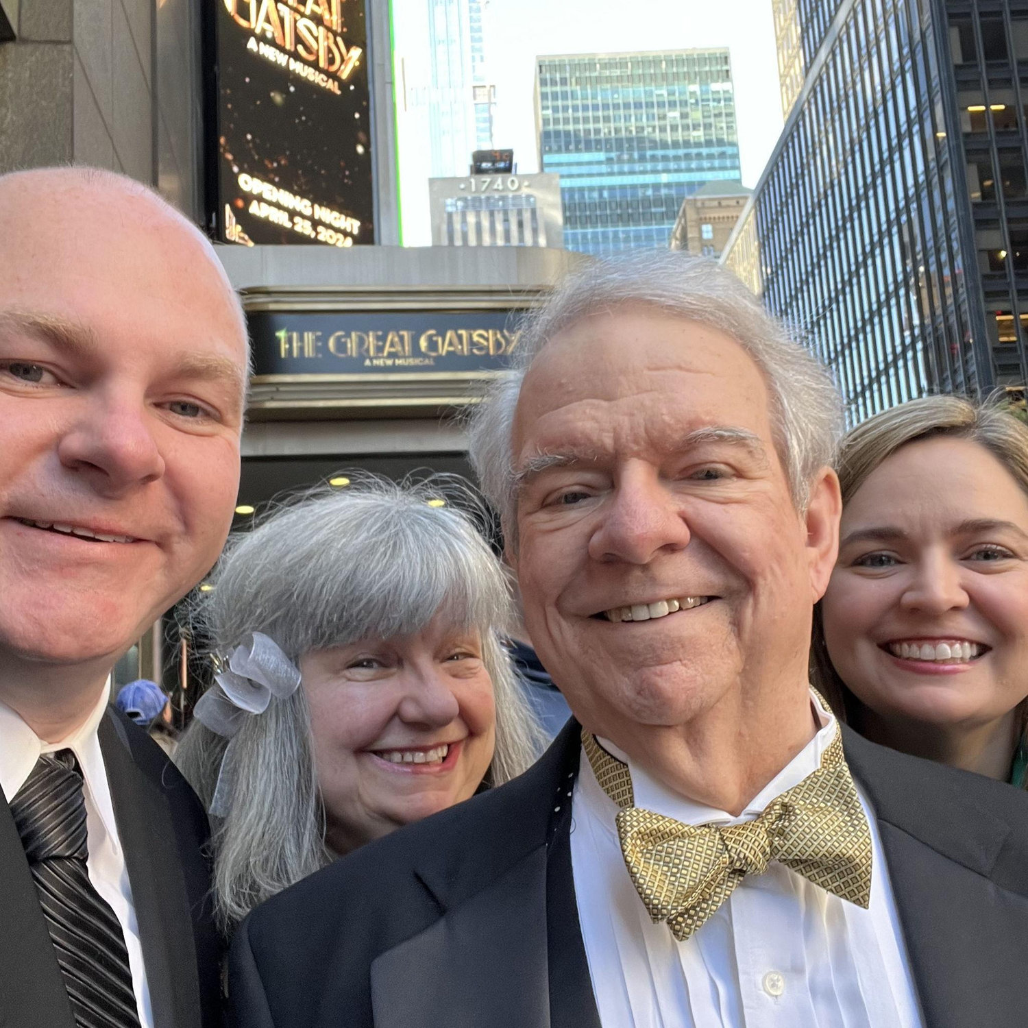 Gatsby opening with Hillary’s parents!