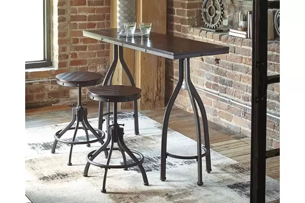 Odium Counter Height Dining Table and Bar Stools (Set of 3)