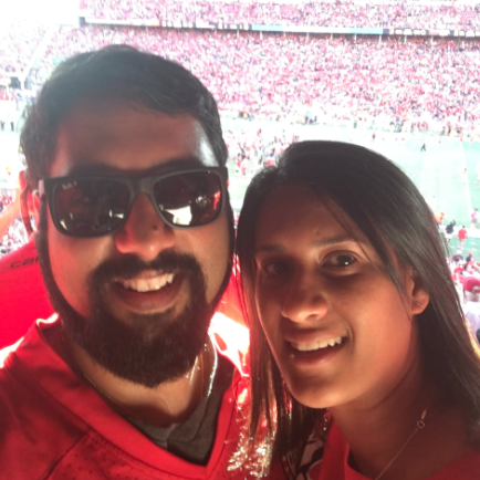 Our first "Husker's" game together!
