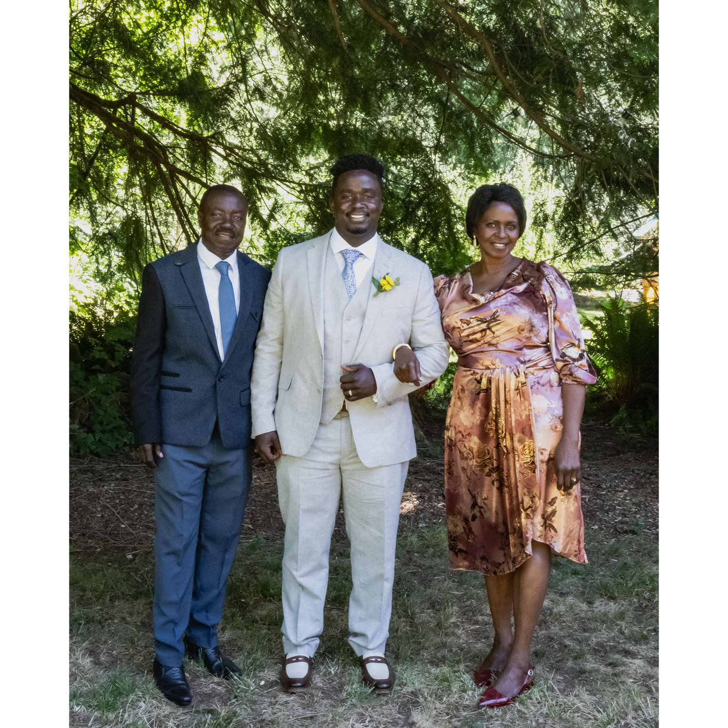 Doris and Deo, Derick's parents, came all the way from Tanzania!