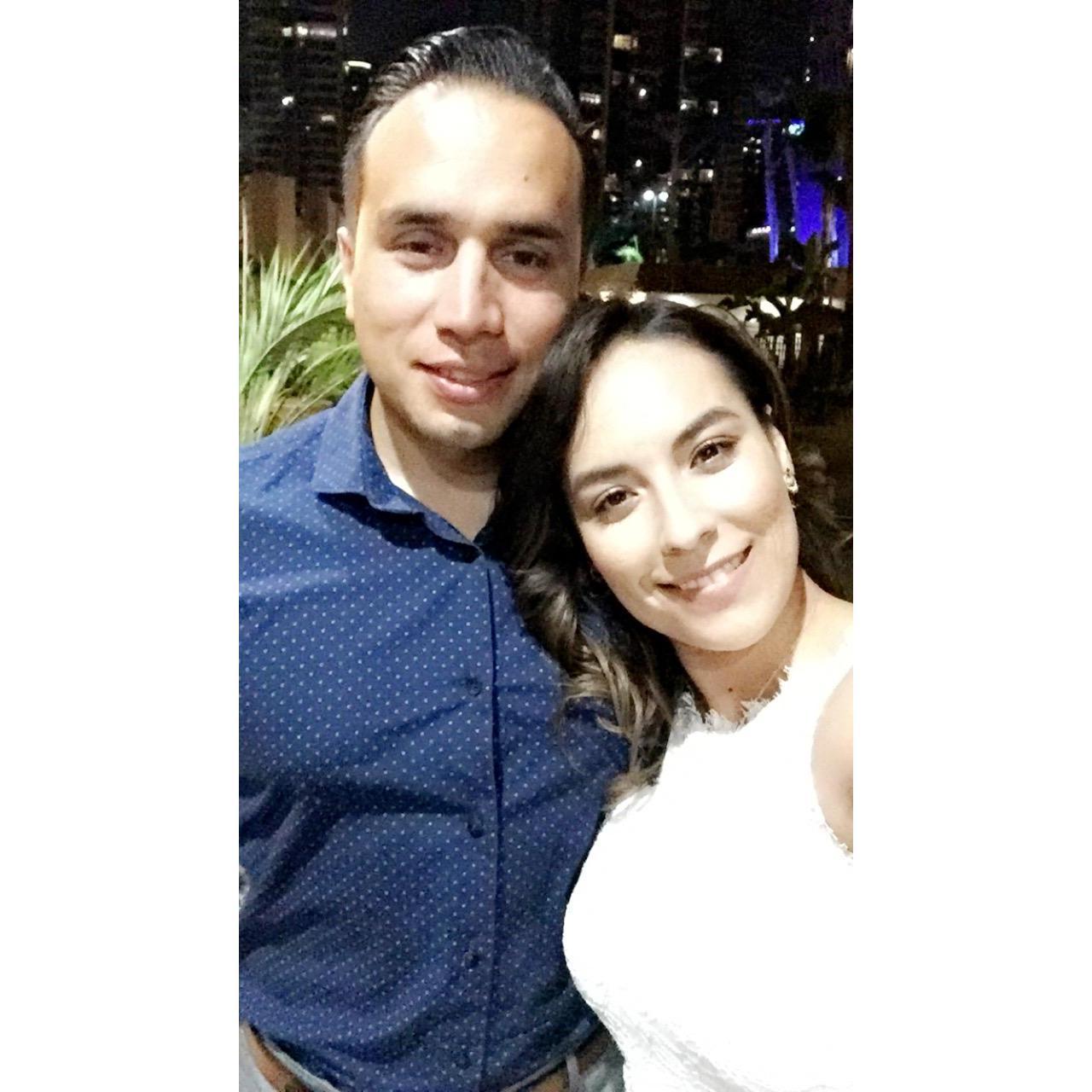 A night to remember.... In the midst of grad school, and working long hours we made time for each other.