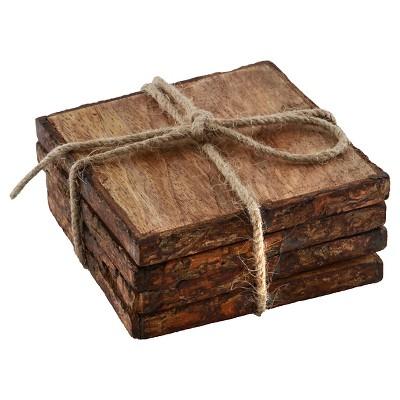 Thirstystone Square Bark-Edged Coasters