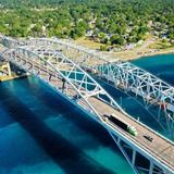 Blue water bridge