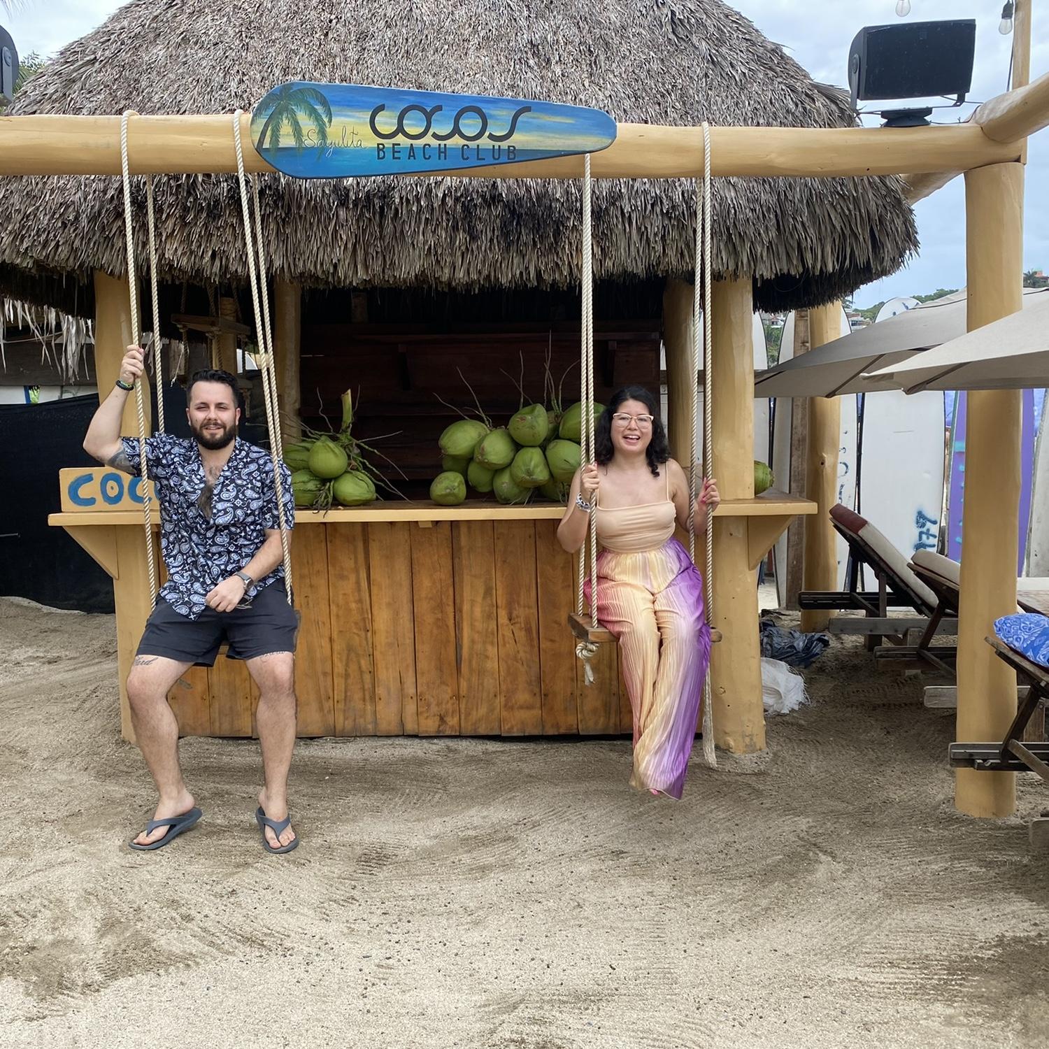 Sayulita and Qais’s first time trying Birria Tacos!