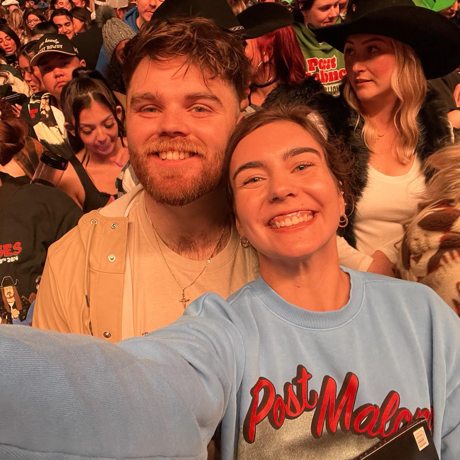 Selfie time at Post Malone