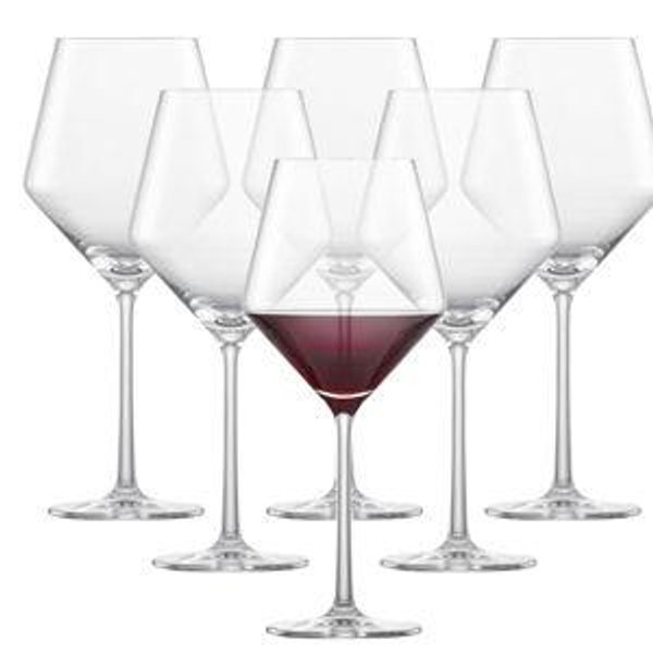 ZWIESEL GLAS Pure Beaujolais Red Wine Glasses (Set of 6), Wine Glasses for Red Wine, Dishwasher-Safe Machine-Made Tritan Crystal Glasses, Made in Germany (16 Ounce)