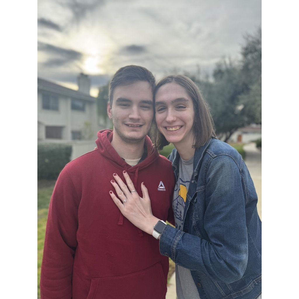 A couple days after our engagement