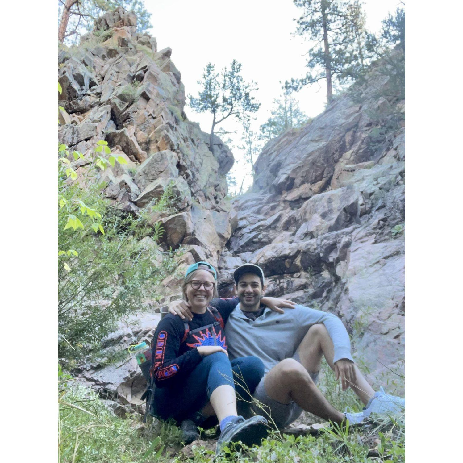 Annie and Bob recreate their third date photo while in Santa Fe, NM. This one is surprisingly more awkward. September 2022.