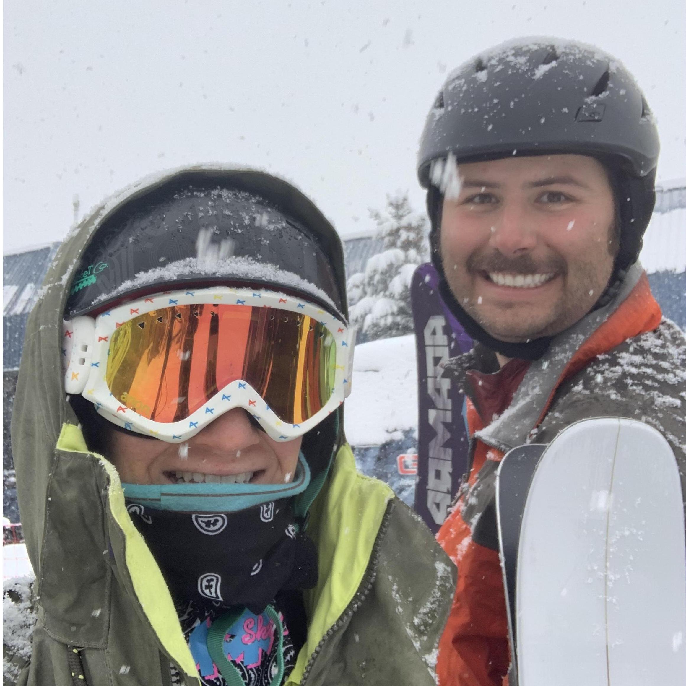 We spend most of our winters looking like this. The 'stache keeps you warm!