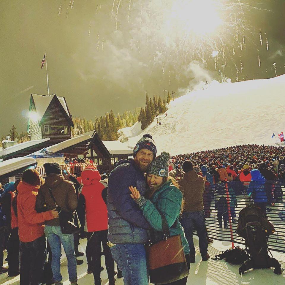 This picture was taken right after Brad proposed! Can you tell how thrilled Josalyn is?