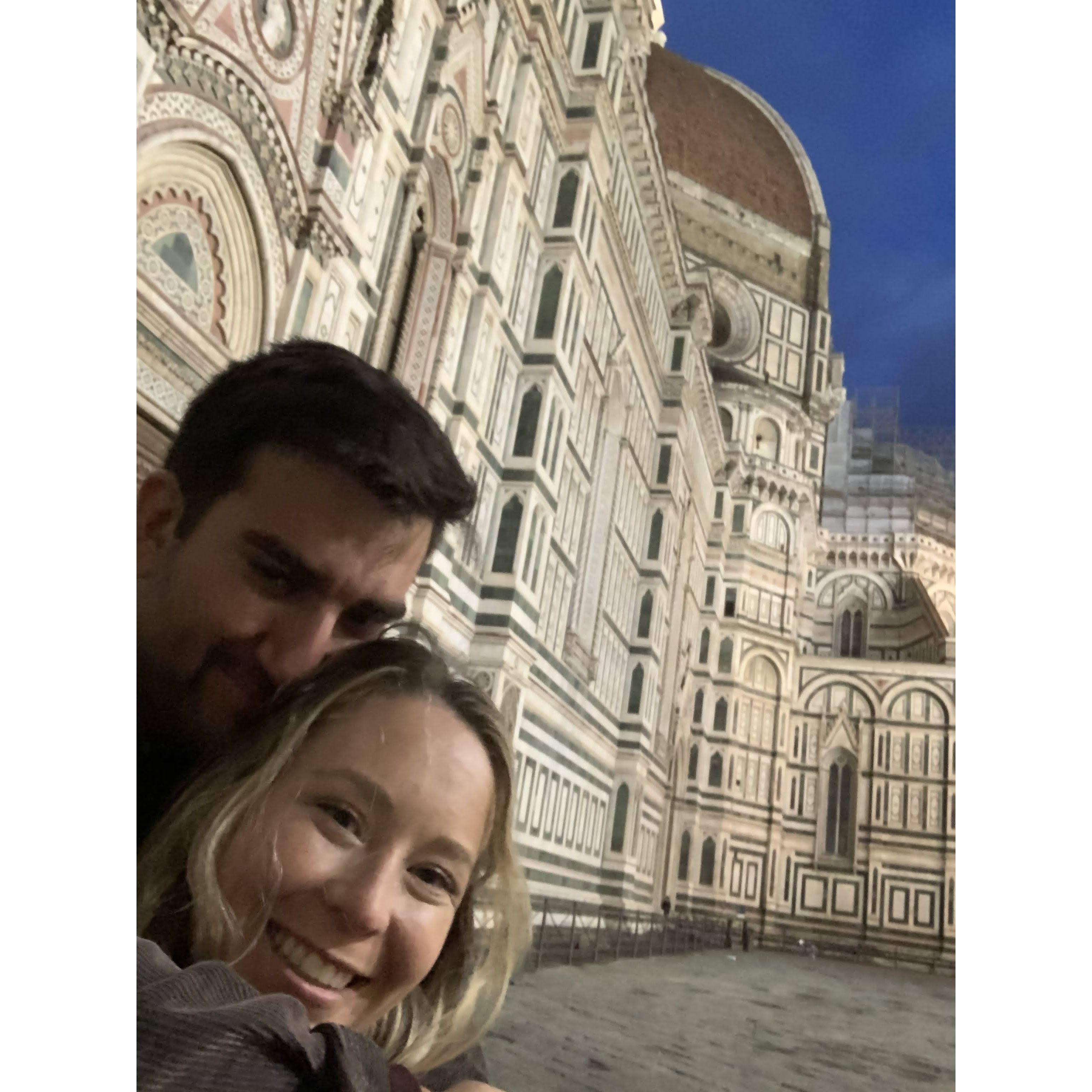 November 2021 - We took a trip to Europe! Outside the Cathedral in Florence!