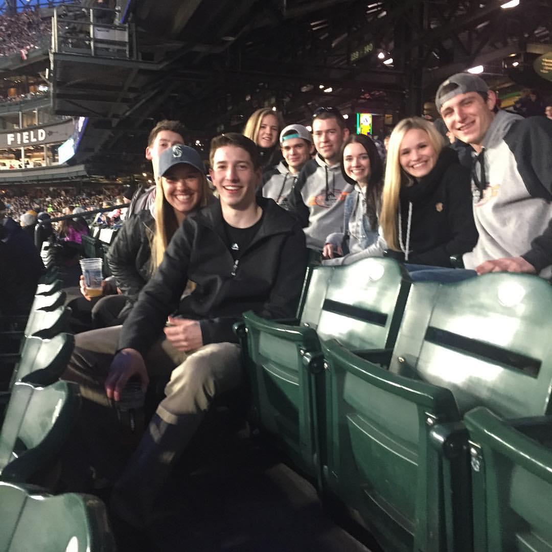 One of our very first dates that started our Mariners game addiction.
