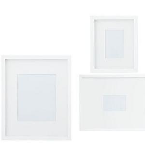 Wood Gallery, Set Of 3 - Modern White (4x6, 5x7, 8x10)