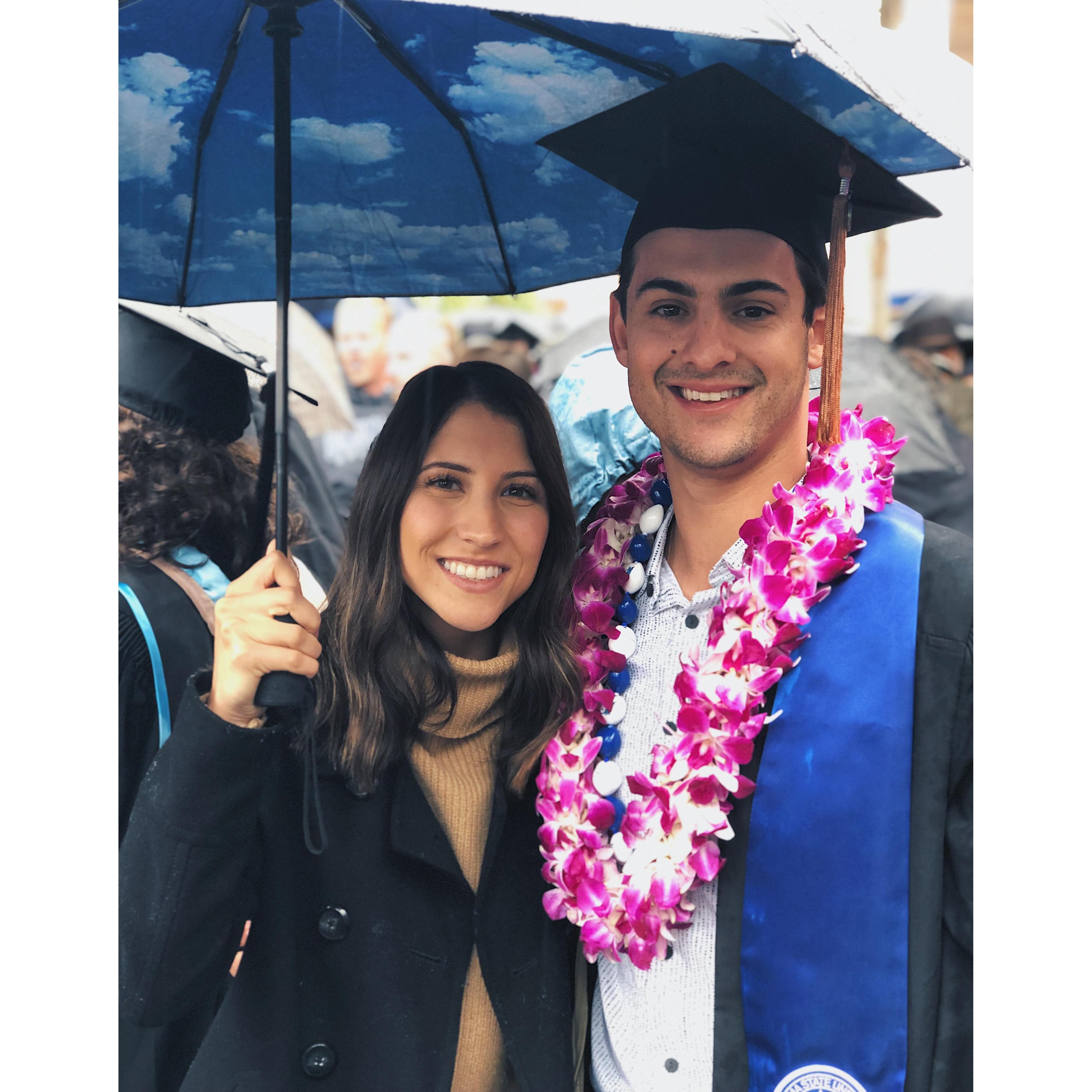 Kevin's graduation from Sonoma State University