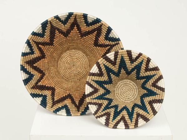 LAVUMISO VELVET: Teal, Natural and White