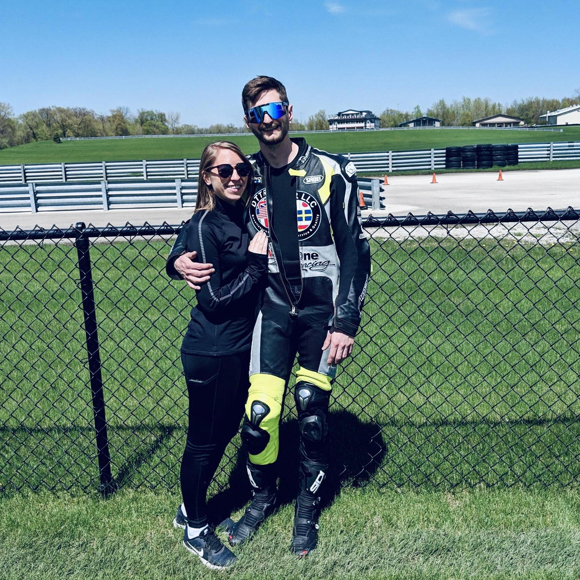 Back when Megan thought racing was a "casual hobby"....her first time at the track!