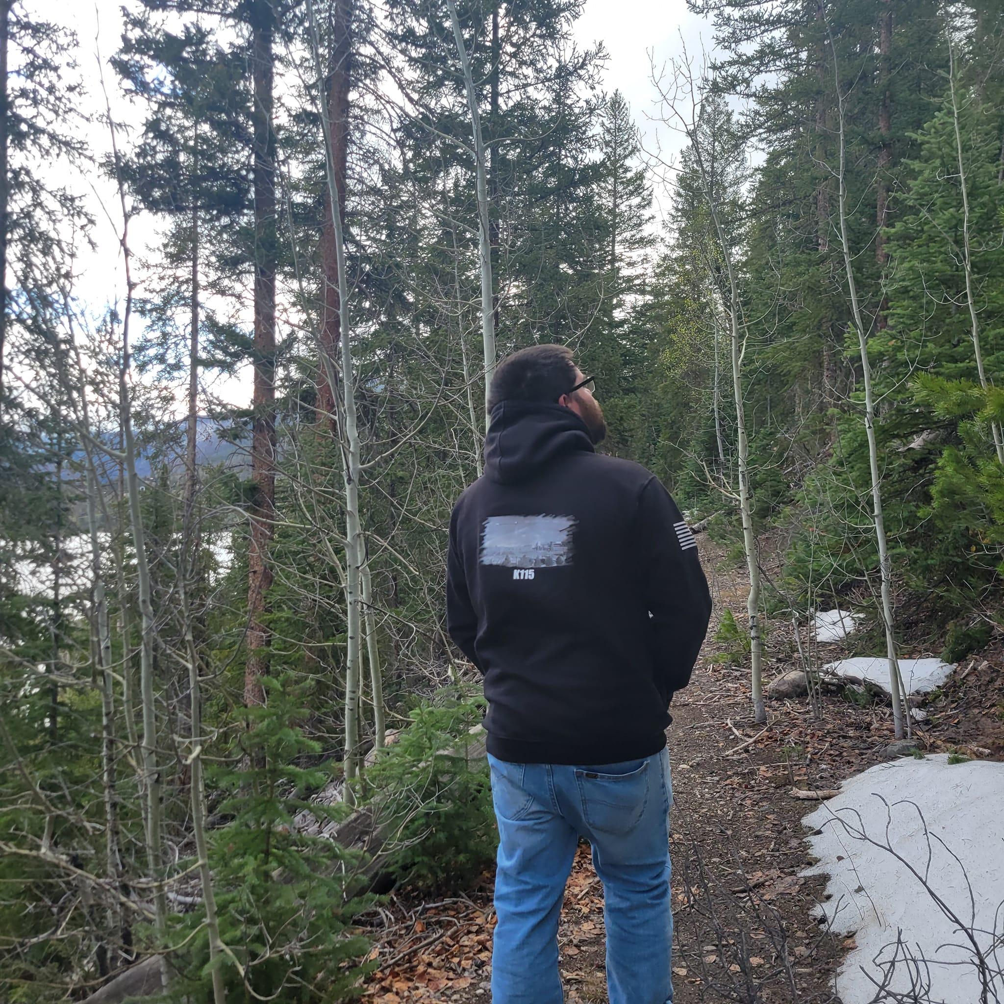 Walking through the woods above Grand Lake in Colorado. We love spending time in nature together.