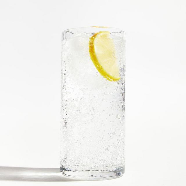 Hammered Outdoor Tall Drinking Glass, Single - Clear