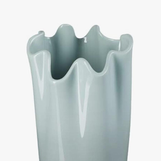 Le Creuset Stoneware Iris Vase, 12", Sea Salt