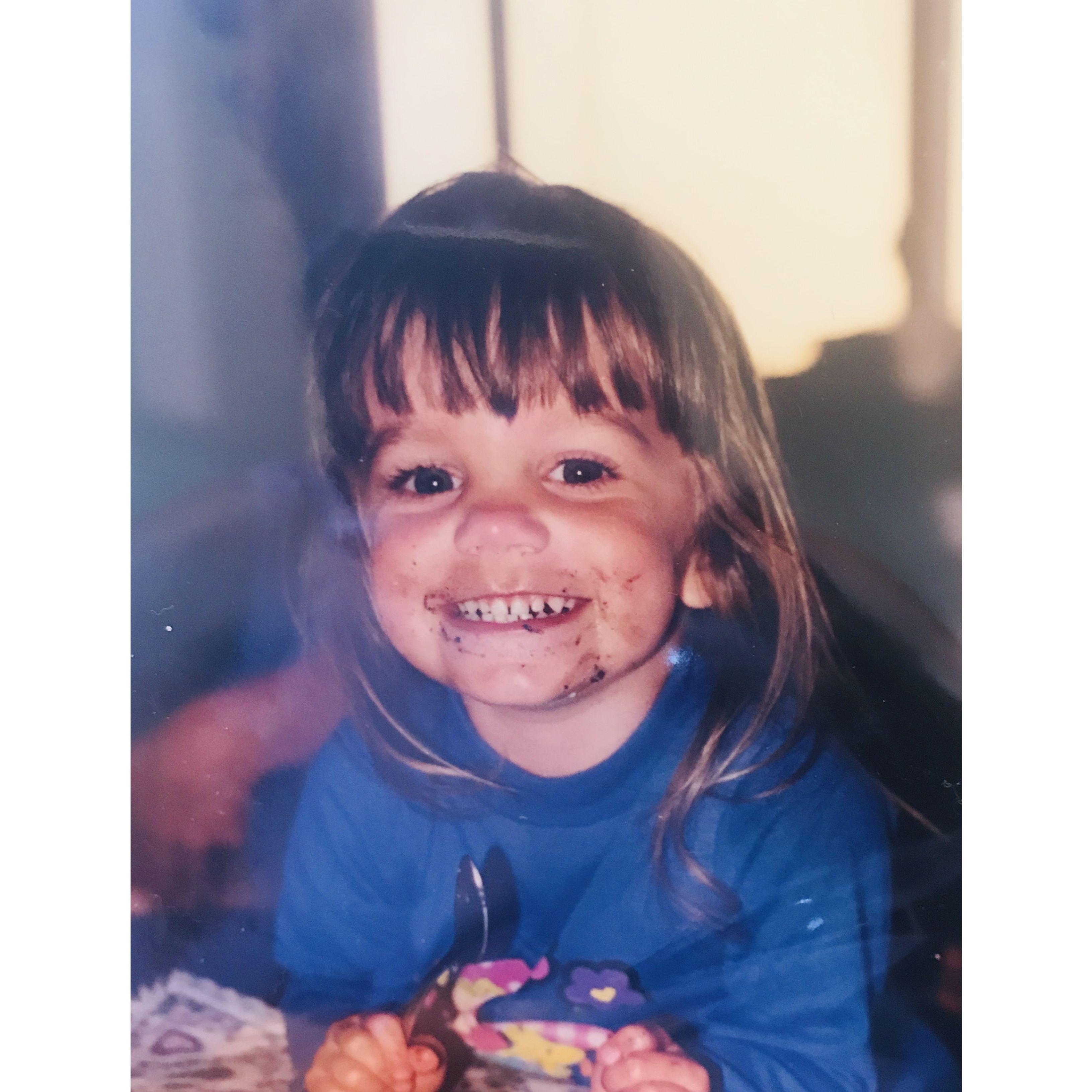 Once upon a time, there was a little girl with big blue eyes who dreamed of finding her best friend one day. One with dimples maybe. And some nice curly hair. "How will I find such a person," she wondered. "I'd better come up with a scheme..."