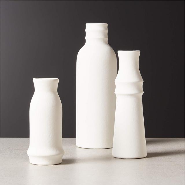 Fleur Off-White Bud Vase Set of 3