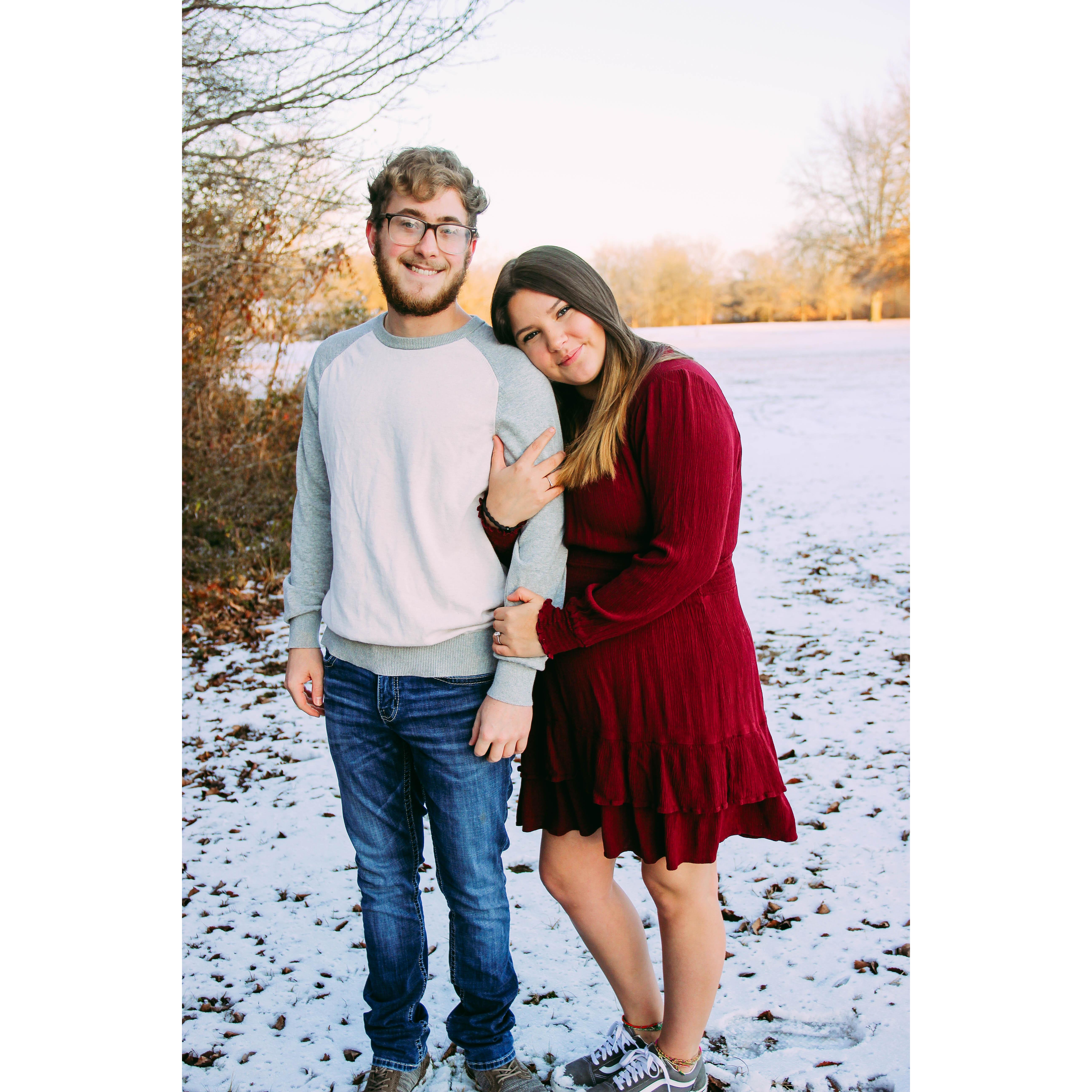 Christmas engagement photos!
