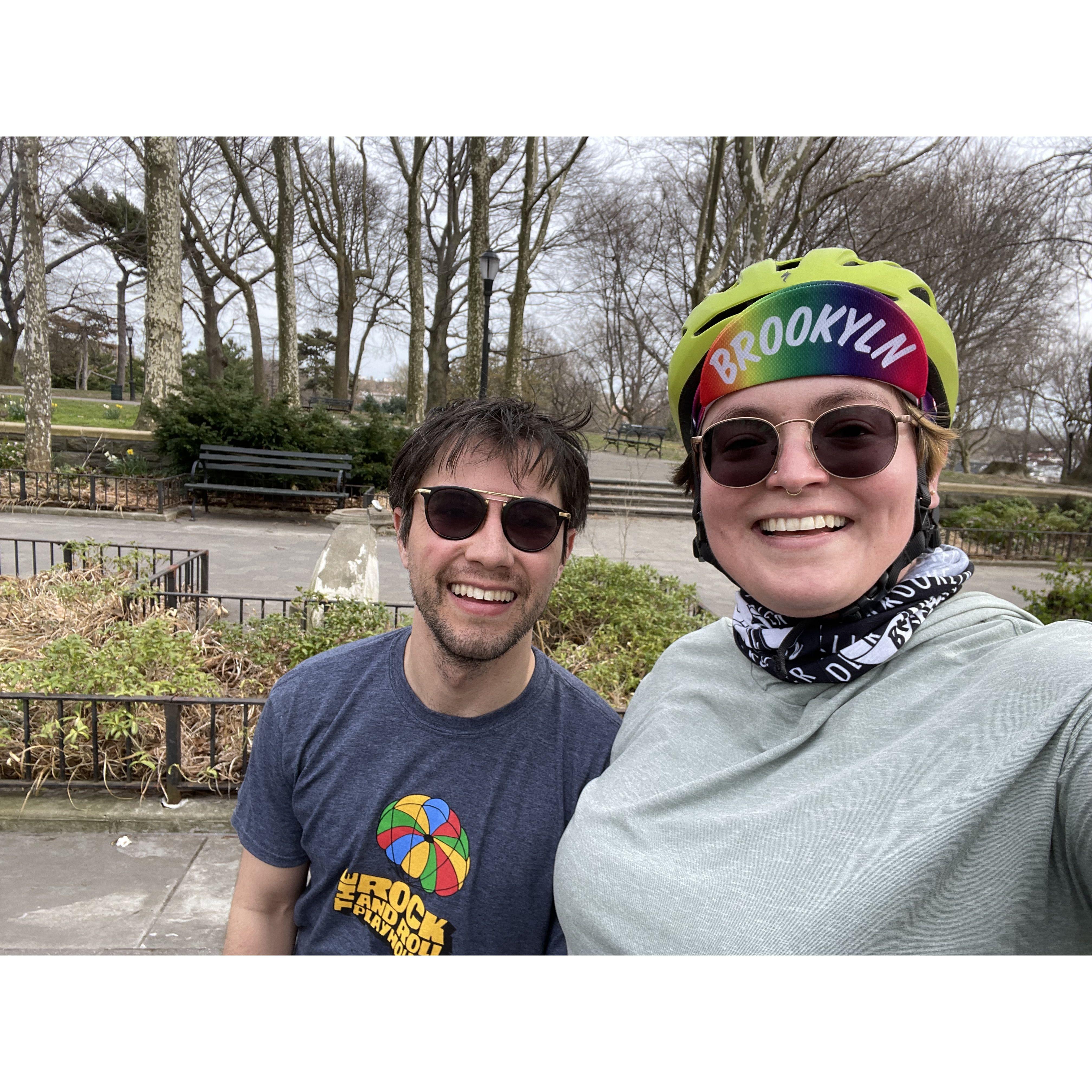 We love spending time outdoors together