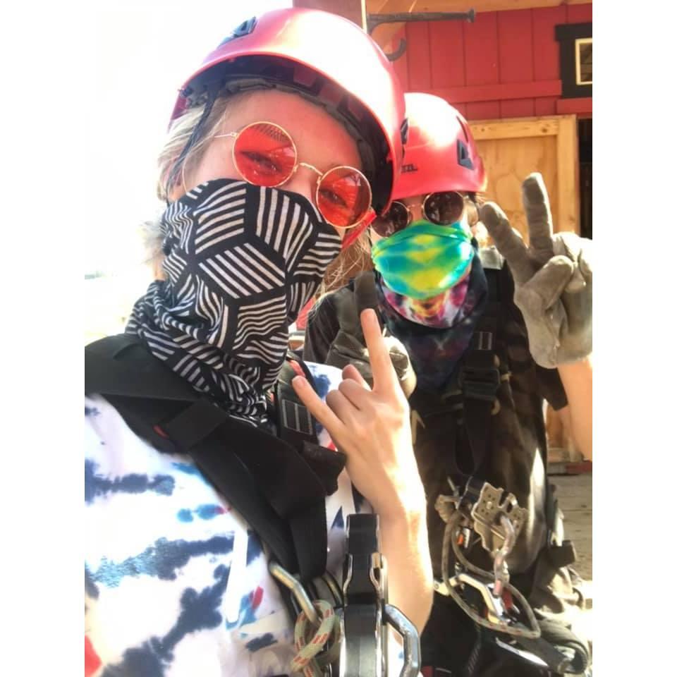 Ziplining at Castle Rock, CO together!