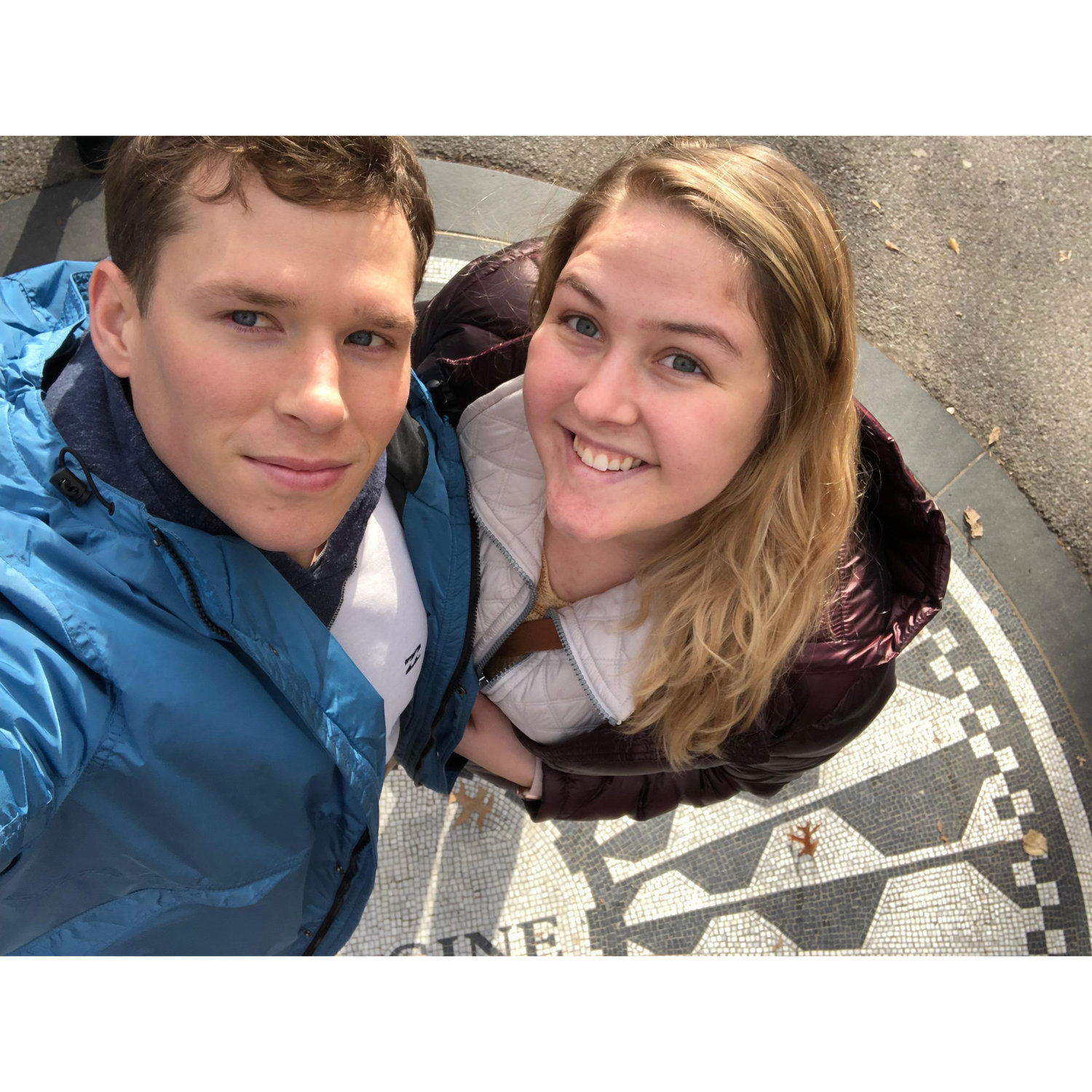 Visiting Strawberry Fields in NYC
