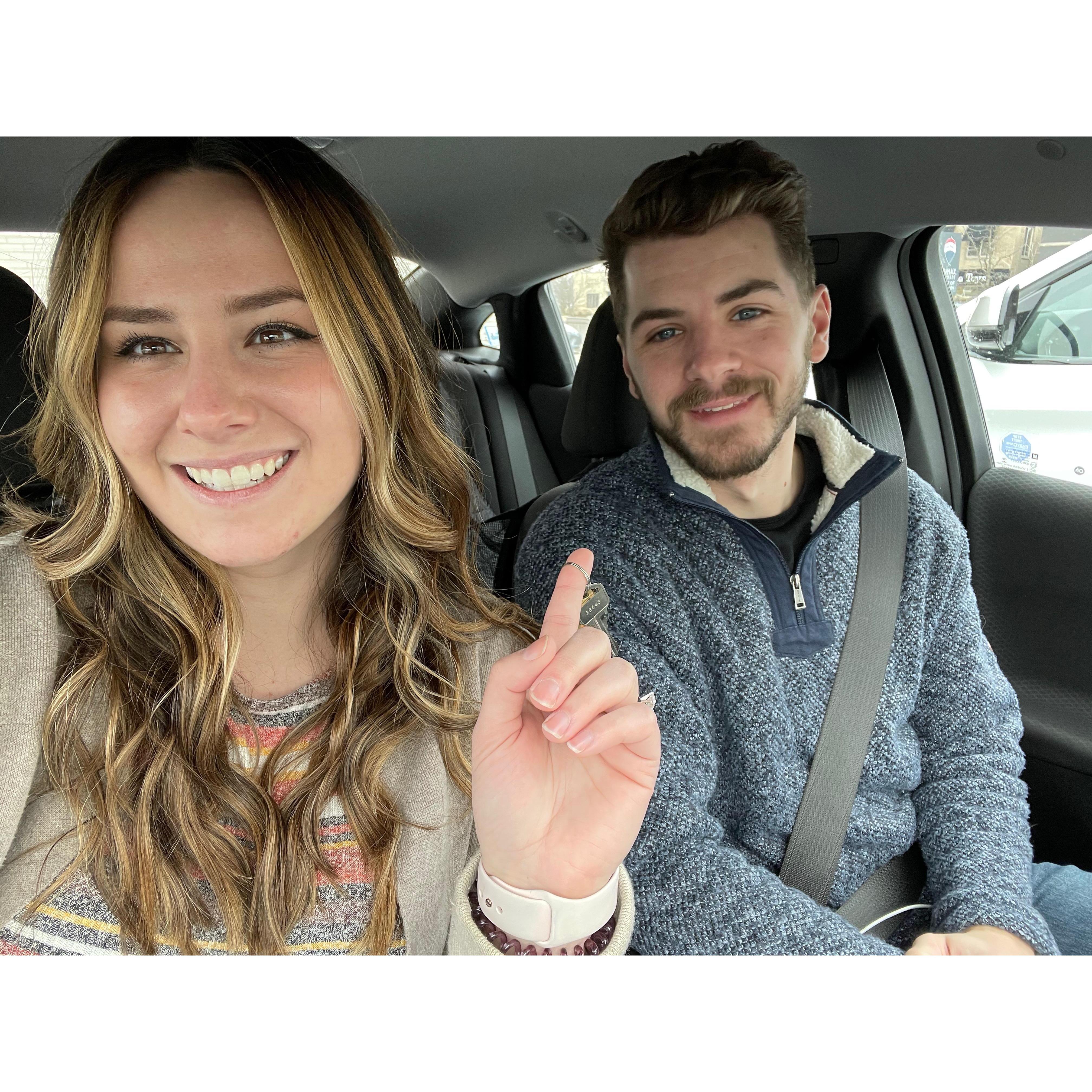 In 2021 we bought our first house together!