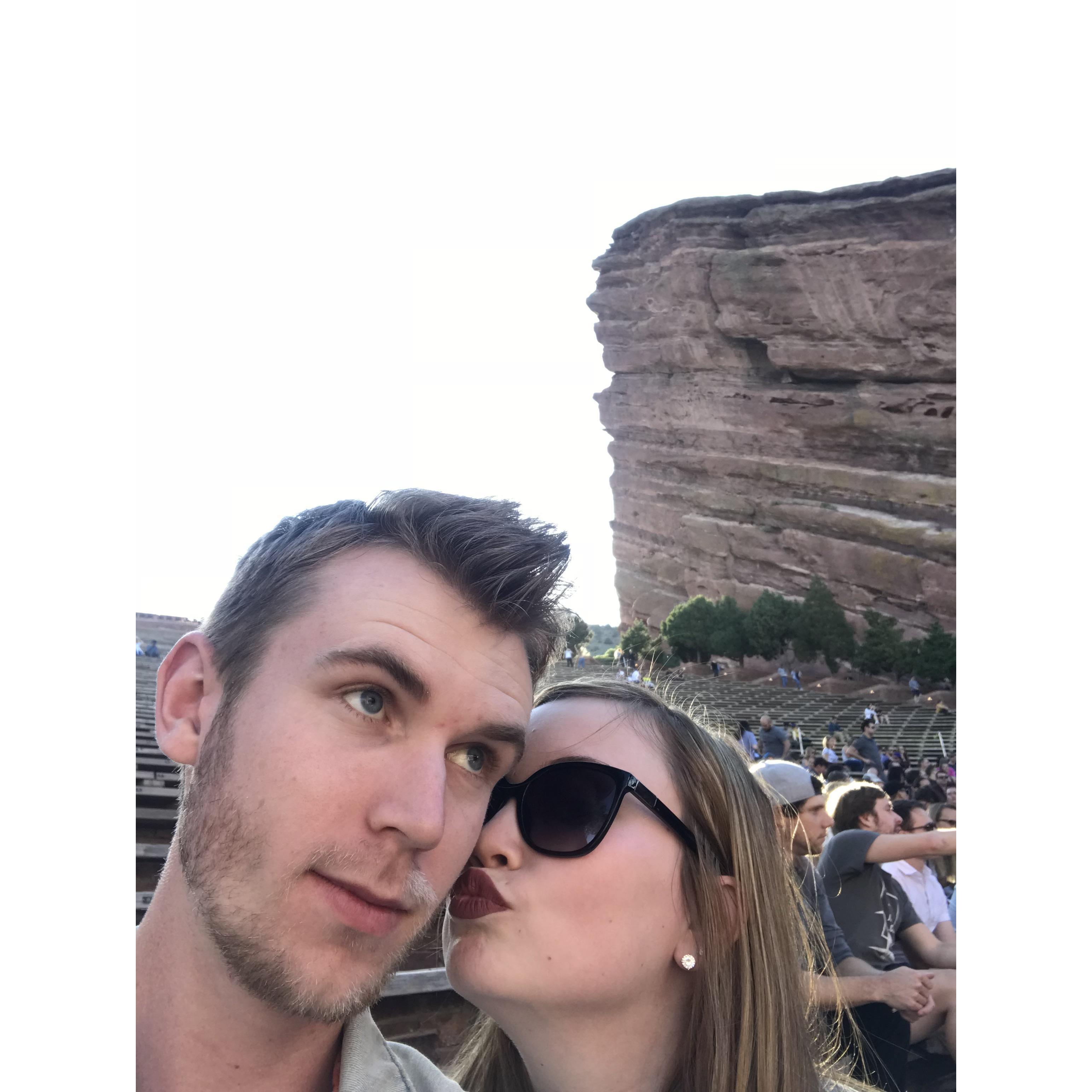 Maggie takes Bruce to his first concert. - Death Cab for Cutie at Red Rocks