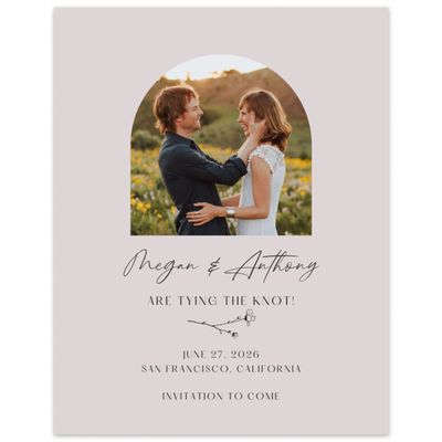 Lavender Mist, Purple Wedding Digital Save the Date - Rolland Photo