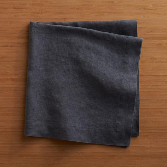 Marin Graphite Linen Napkins, Set of 8