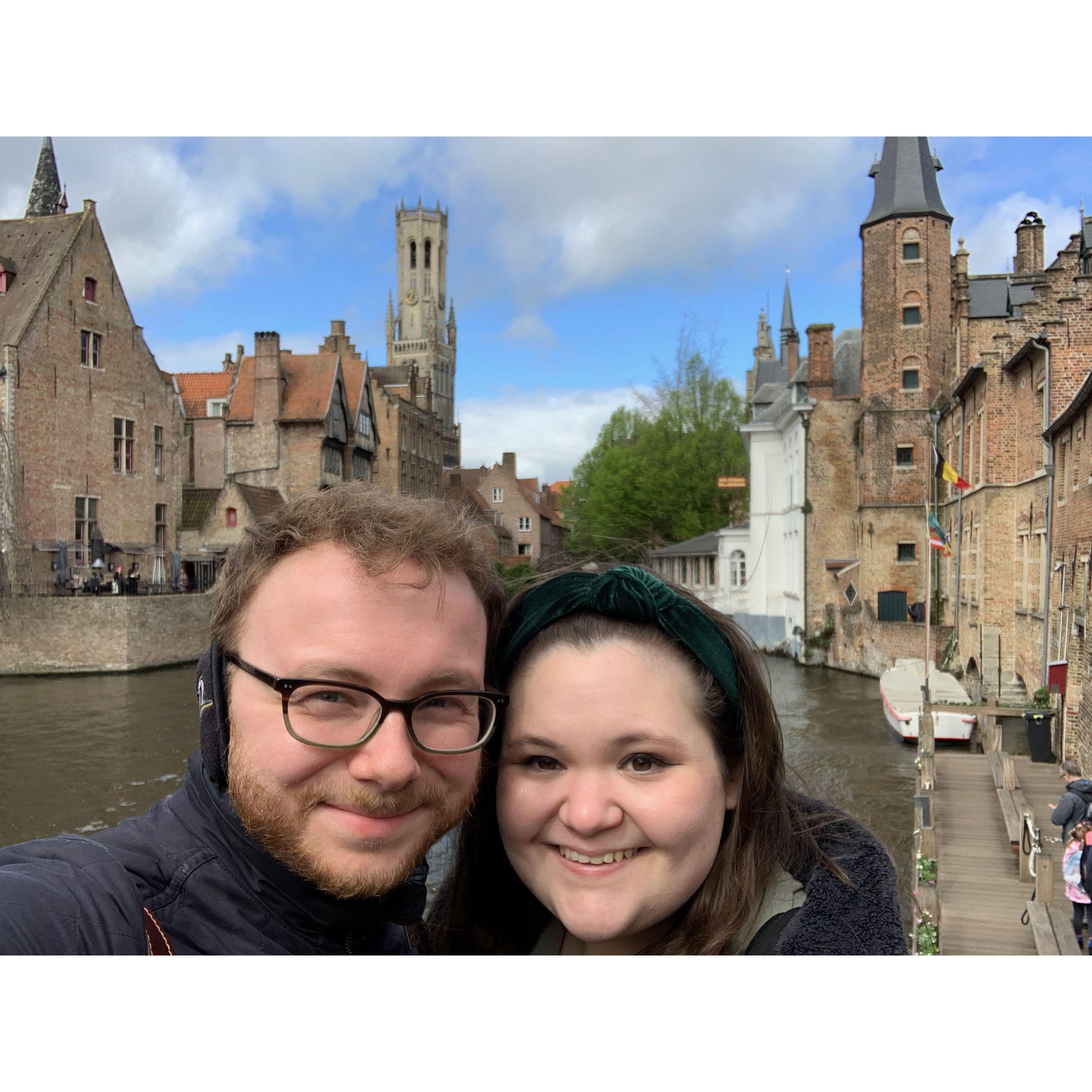 Enjoying our spring vacation to cold-weather climates in Bruges: April 2024