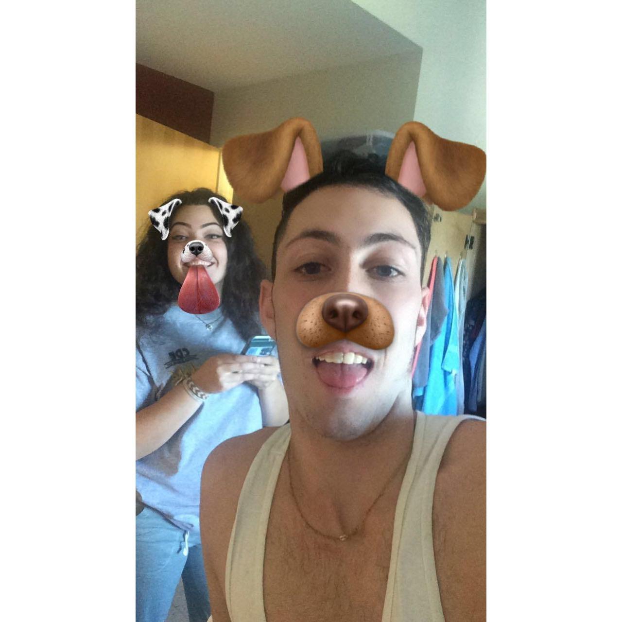 His first time at my school