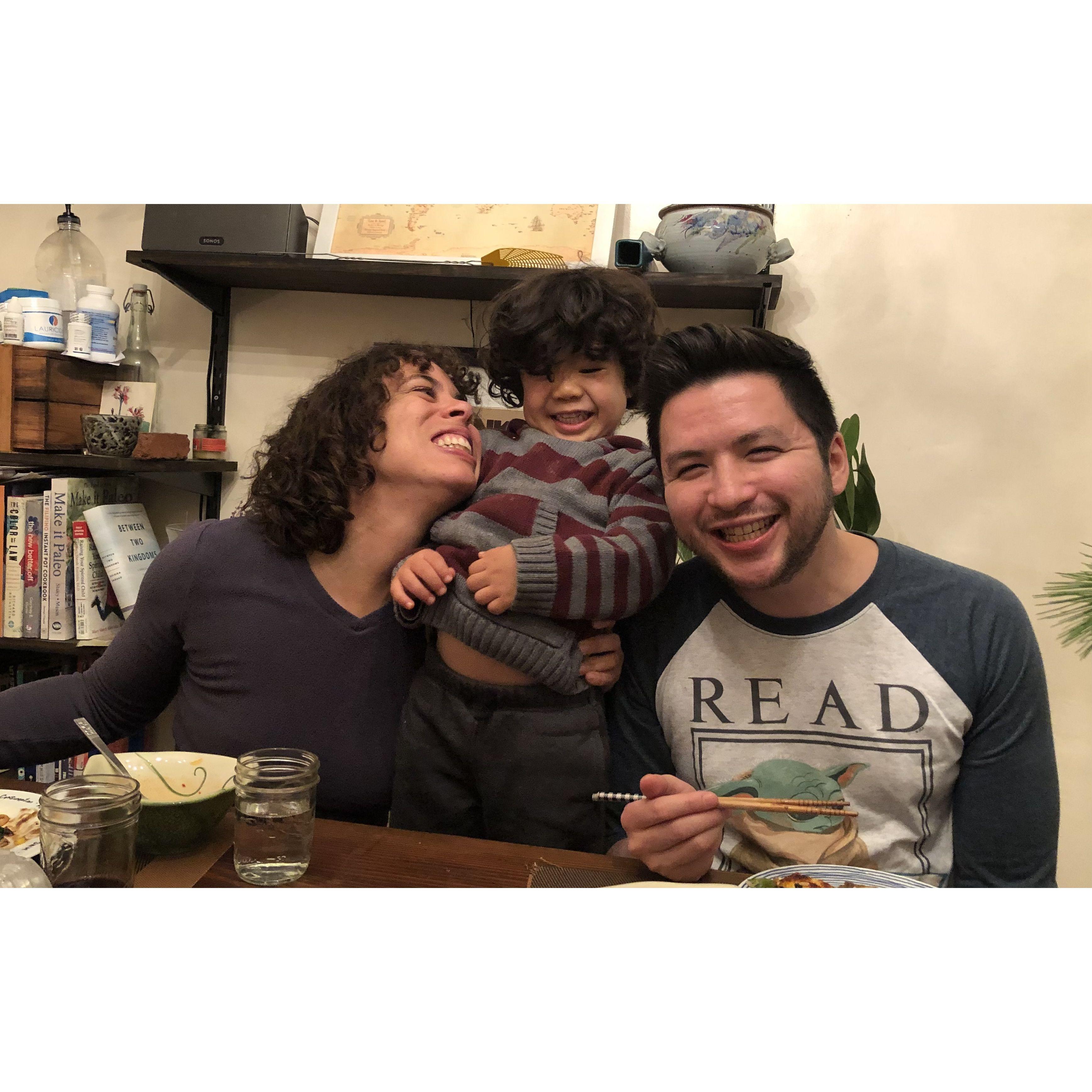 with our nephew Orion, 2021