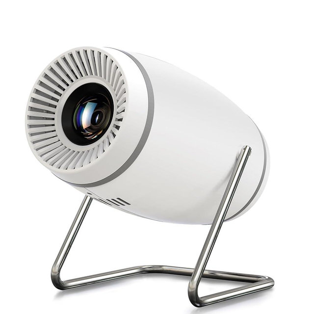 Mini Projector, Projector with WiFi and Bluetooth, 4K 1080P Support Portable Projector 180° Rotatable 130'' Screen Movie Projector Auto Keystone Compatible with HDMI/USB/Smartphone/PC/Laptop